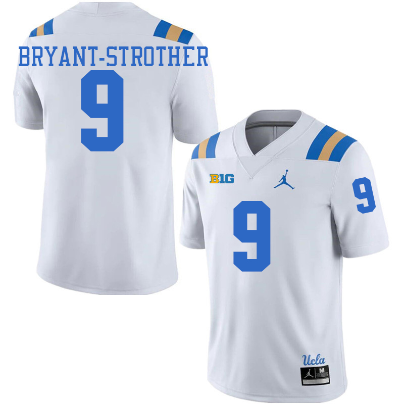 UCLA Bruins #9 Choe Bryant-Strother Big 10 Conference College Football Jerseys Stitched Sale-White